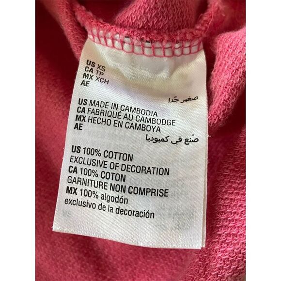 Style & Co. Sweatshirt Pink Heart Embroidered  Long Sleeve Fall Size XS - Picture 4 of 10